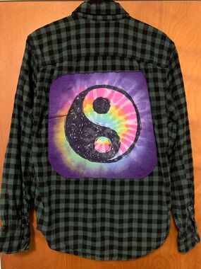 George Green and Black Buffalo Plaid Shirt